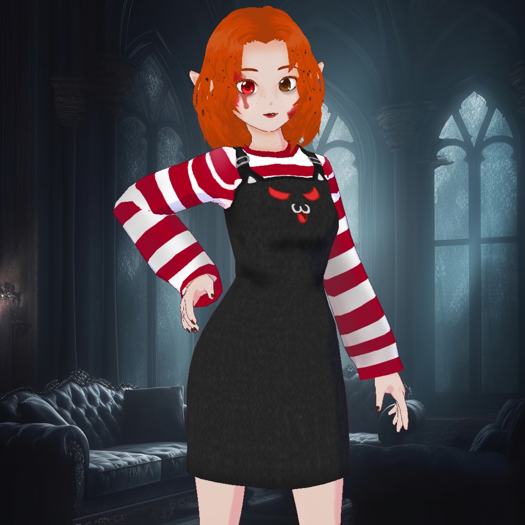 ★ [VRoid] Black Cat Dress! ★