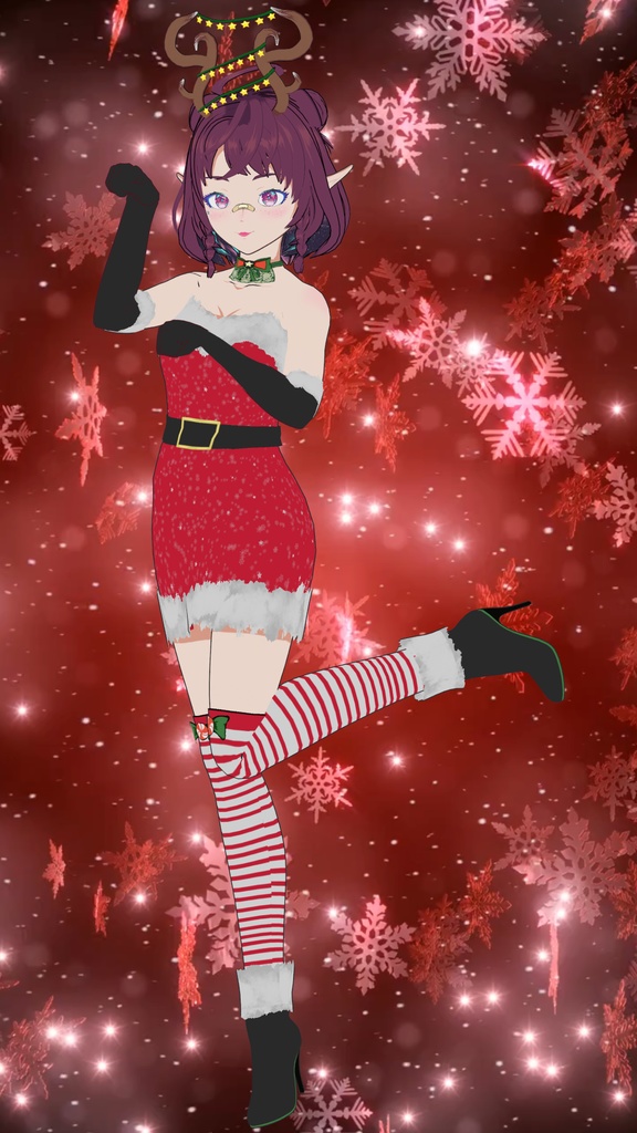 Free Model "Christmas Galaxy v2" for Vtubers or Vstreamers 💝