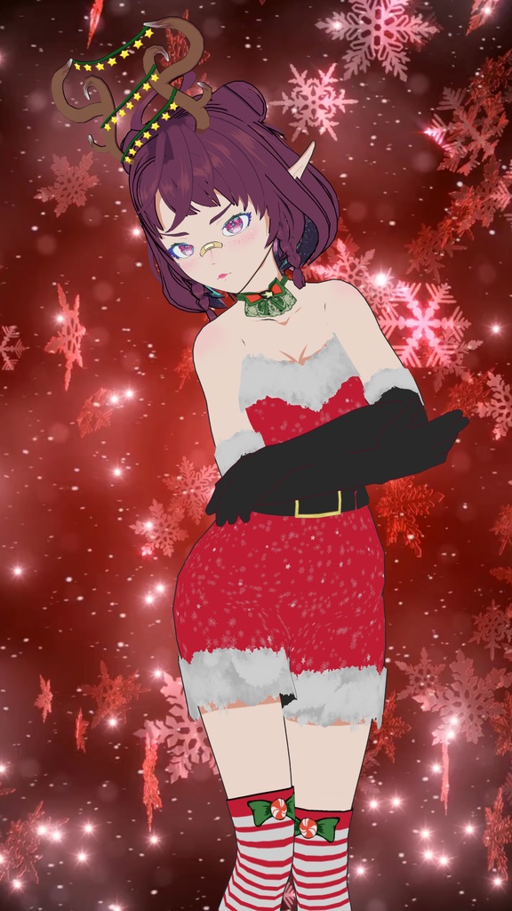 Free Model "Christmas Galaxy v2" for Vtubers or Vstreamers 💝