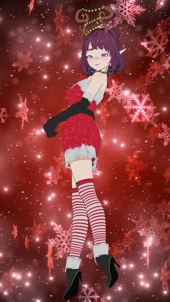 Free Model "Christmas Galaxy v2" for Vtubers or Vstreamers 💝