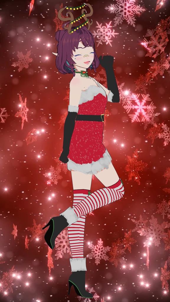 Free Model "Christmas Galaxy v2" for Vtubers or Vstreamers 💝