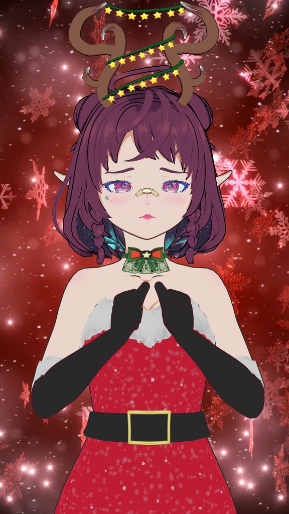 Free Model "Christmas Galaxy v2" for Vtubers or Vstreamers 💝