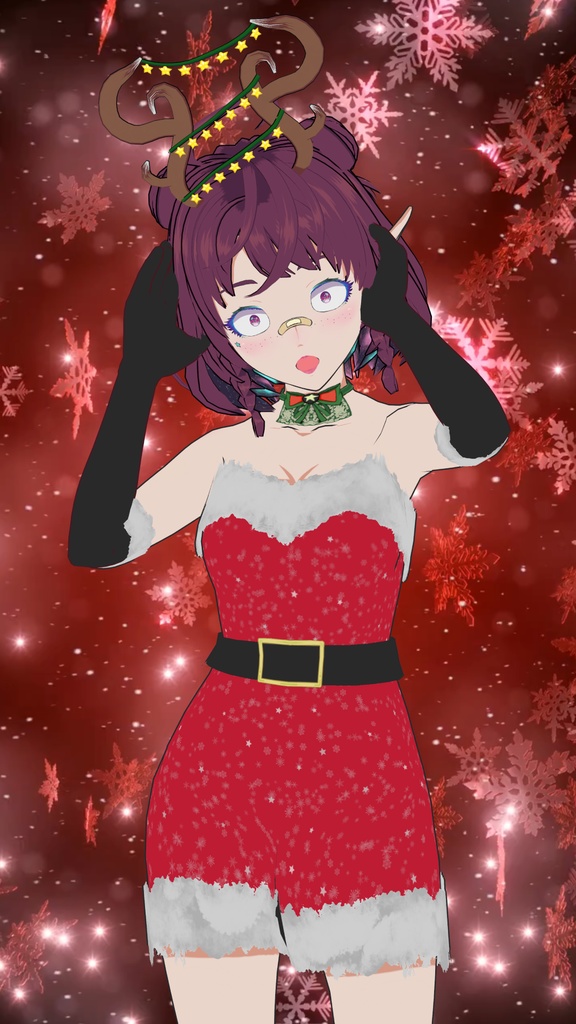 Free Model "Christmas Galaxy v2" for Vtubers or Vstreamers 💝