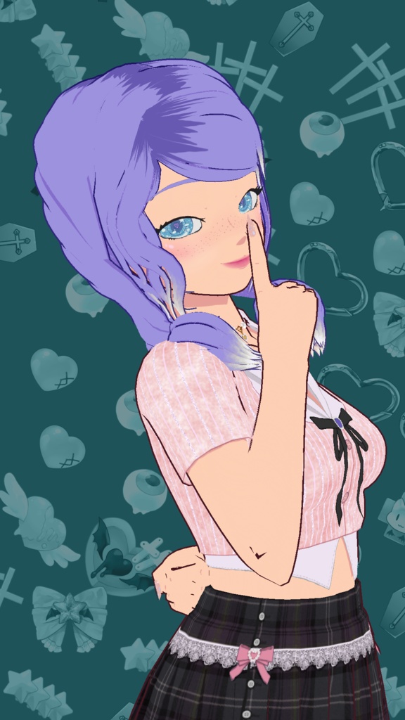 Free Model "Nerea" for Vtubers or Vstreamers (or videogames) ❤️‍🩹