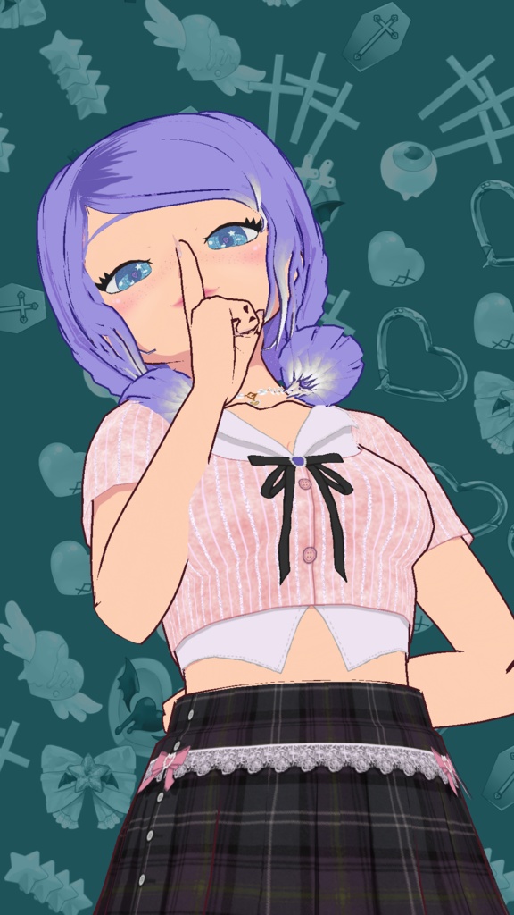 Free Model "Nerea" for Vtubers or Vstreamers (or videogames) ❤️🩹