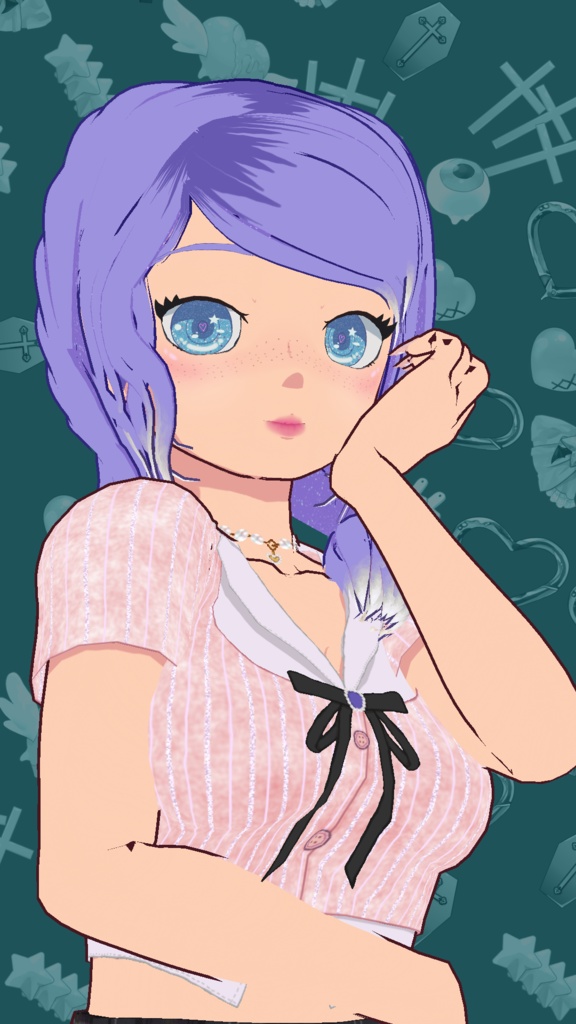 Free Model "Nerea" for Vtubers or Vstreamers (or videogames) ❤️🩹