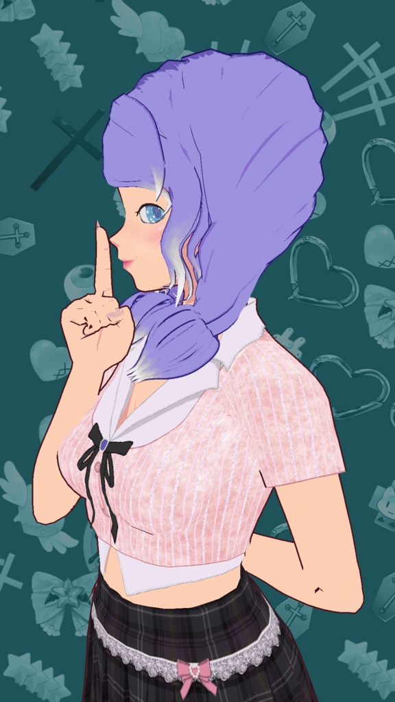 Free Model "Nerea" for Vtubers or Vstreamers (or videogames) ❤️🩹