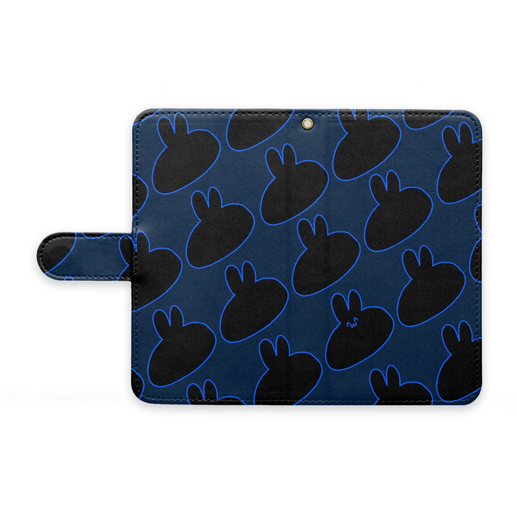 うさぎ(黒ブルー)