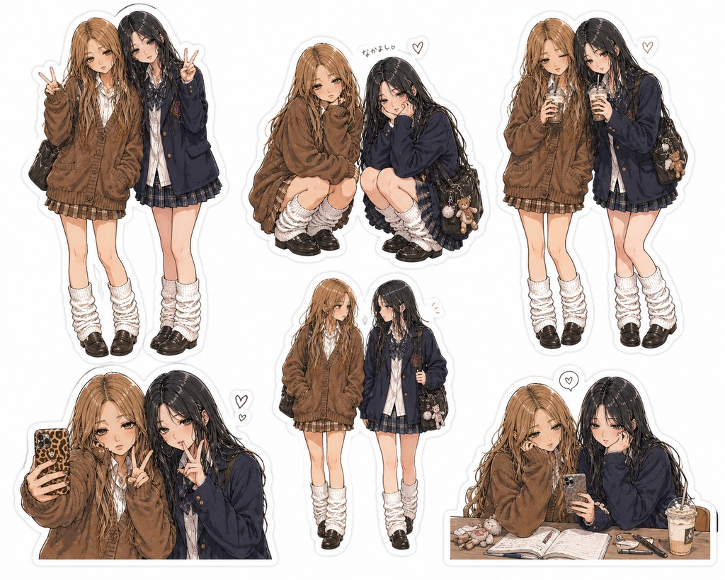     放課後ギャルズ｜平成レトロステッカー