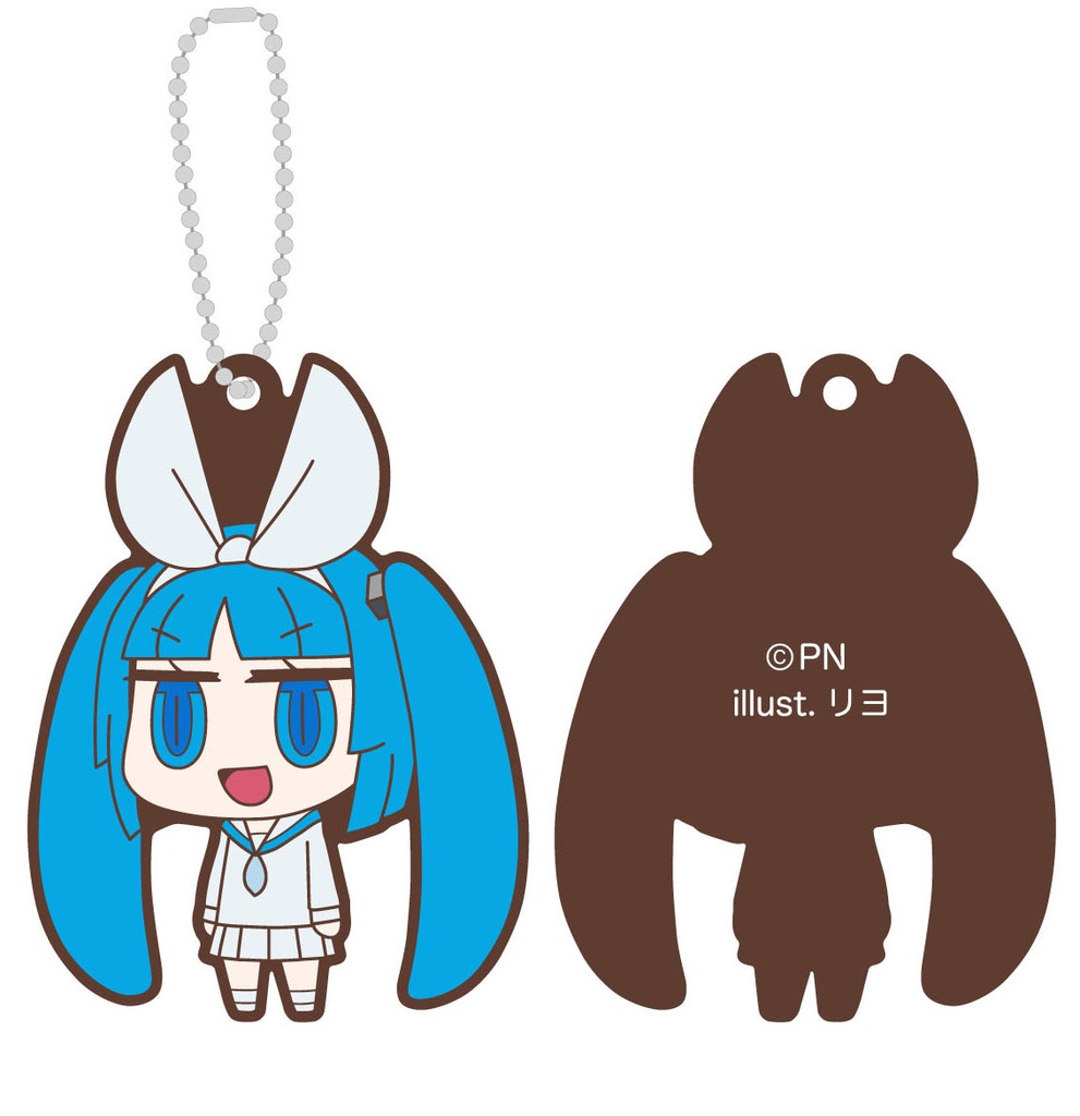 「ニパ子」ラバーキーホルダーセット(くまみねVer. リヨVer.)