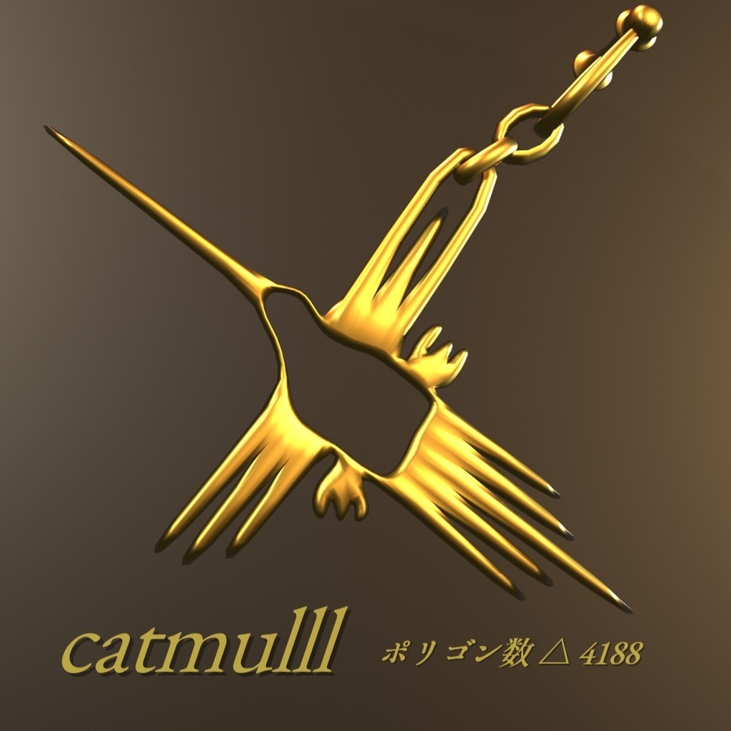 【3D装飾品】ハチドリの耳飾り