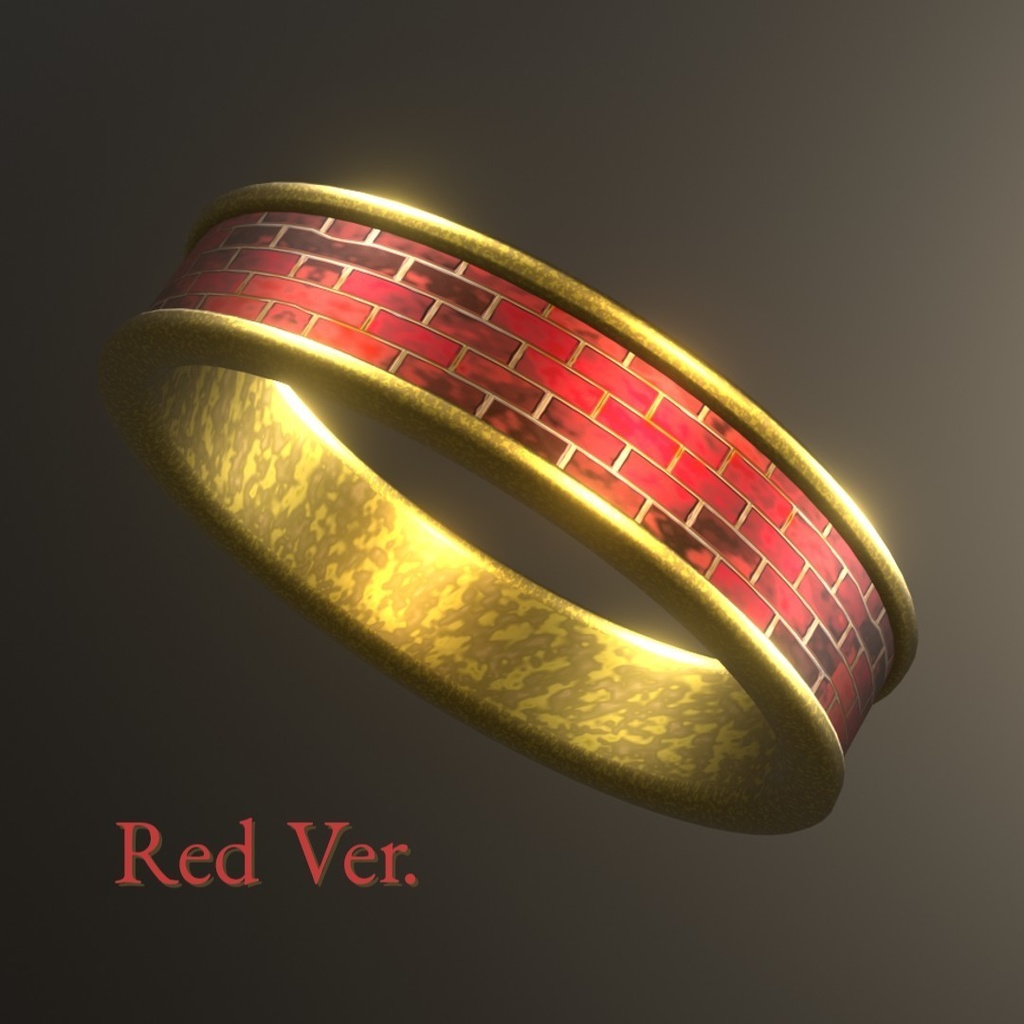 【3D装飾品】アンティークリング 4種