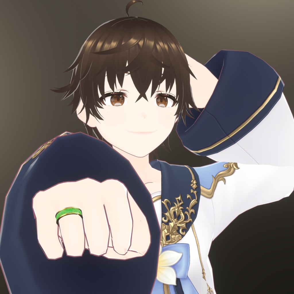 【3D装飾品】アンティークリング 4種