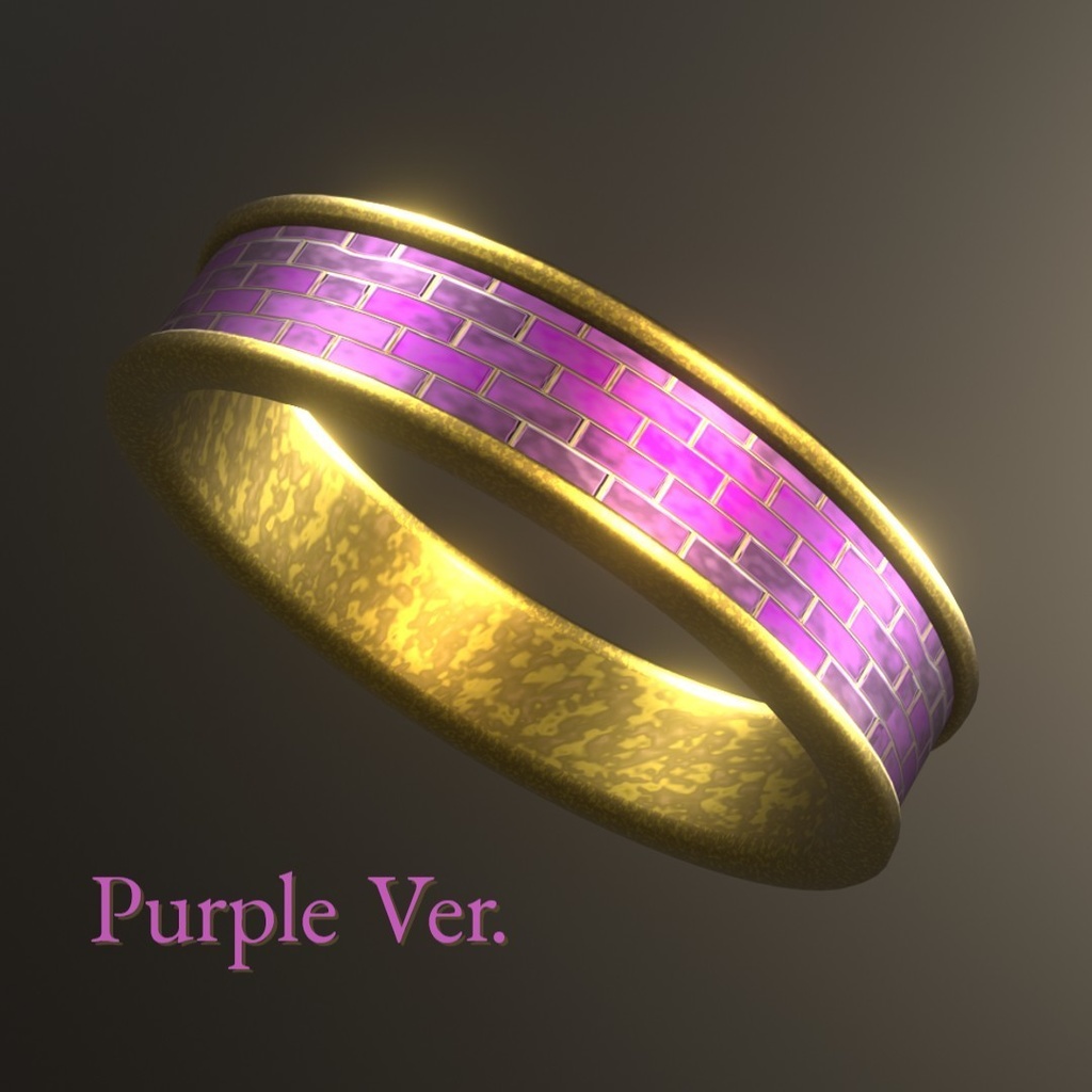 【3D装飾品】アンティークリング 4種