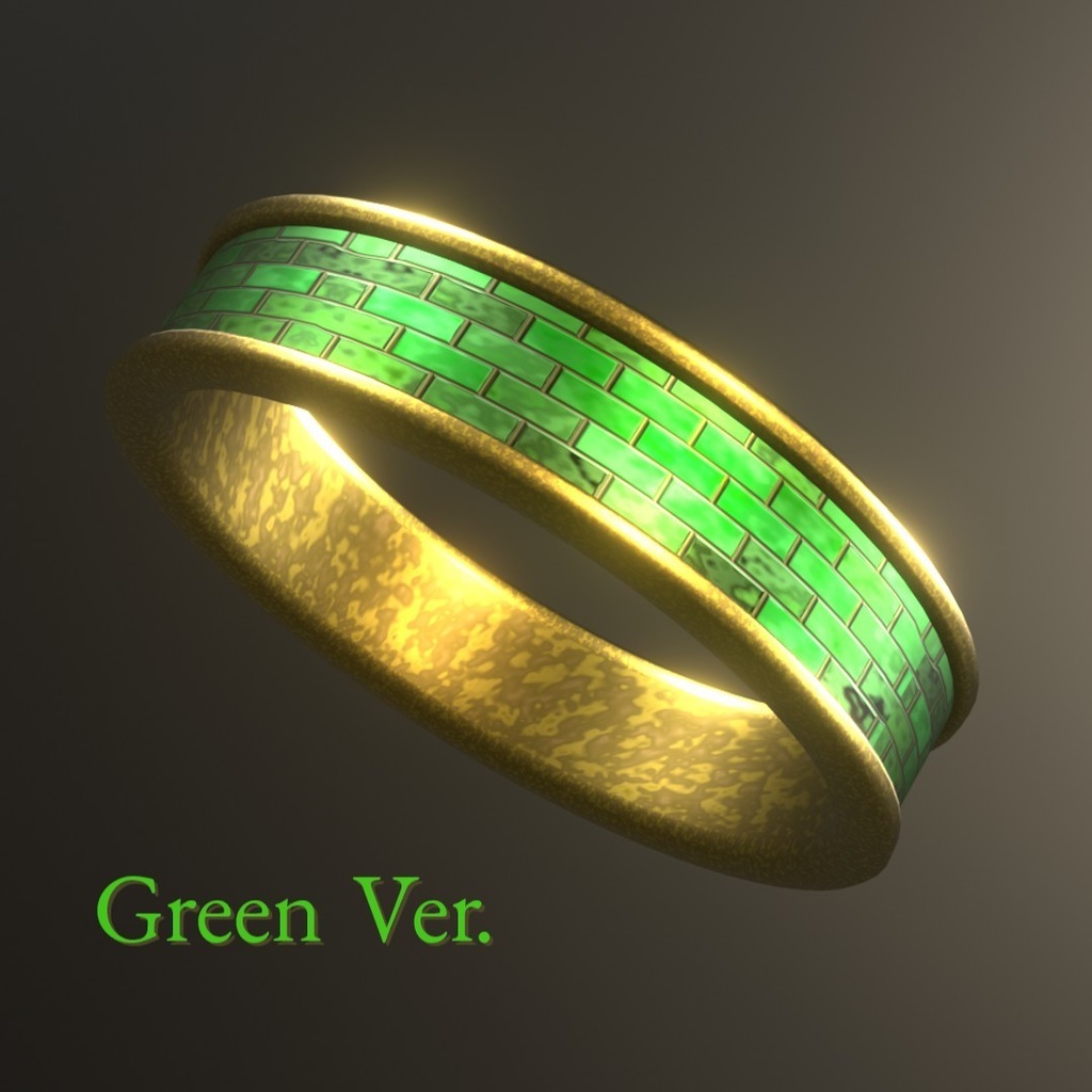 【3D装飾品】アンティークリング 4種