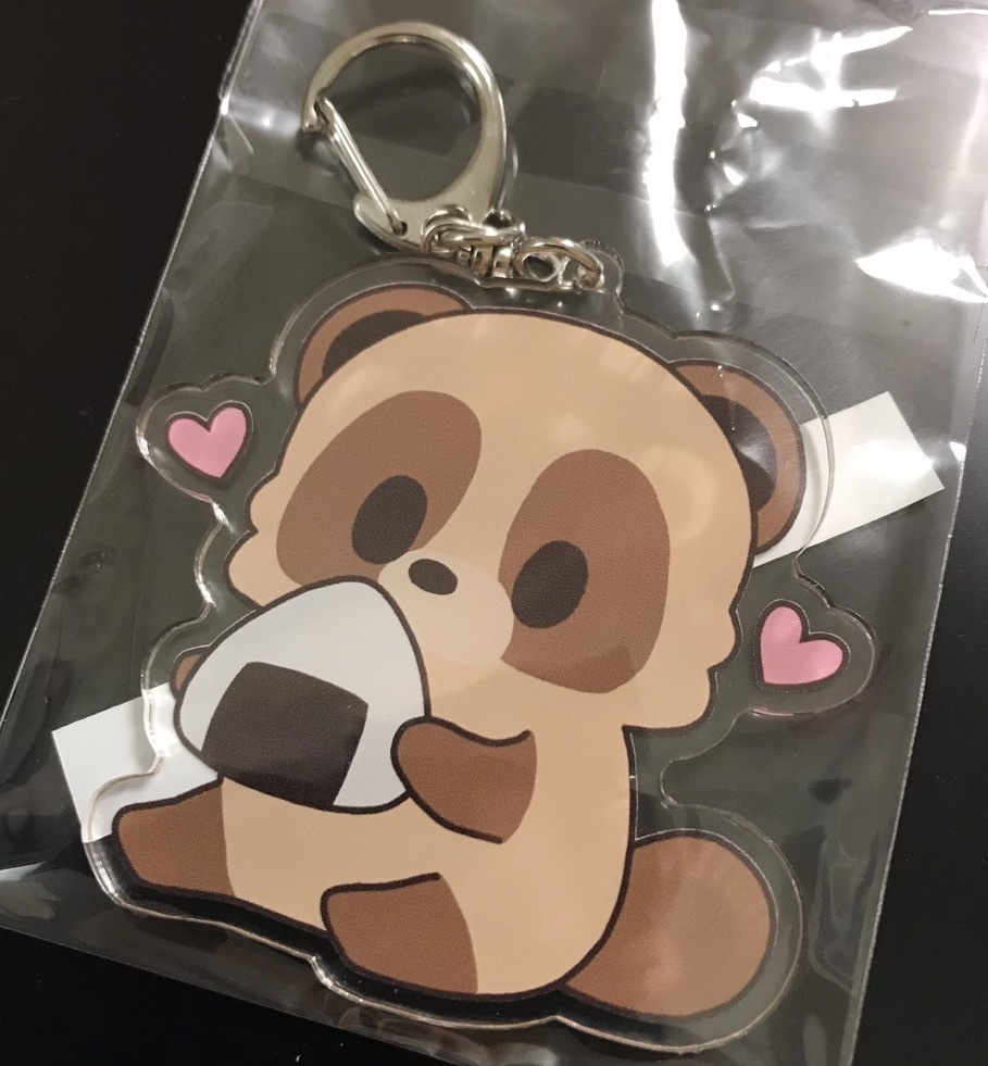 ごはん大好きたぬきくんアクキー