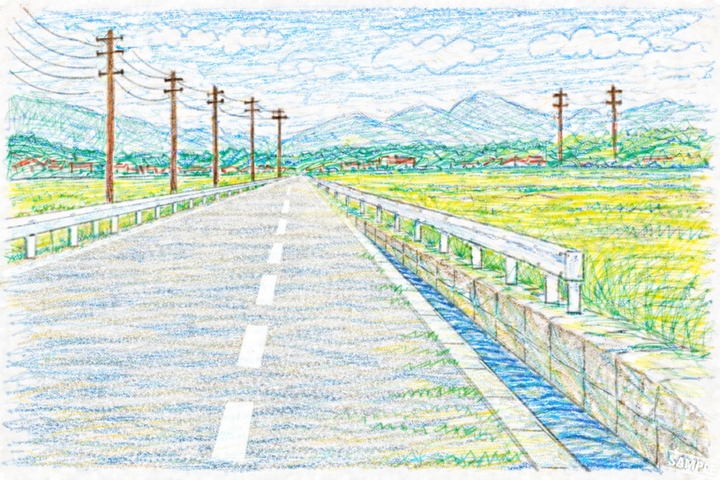 記憶の中の田舎道