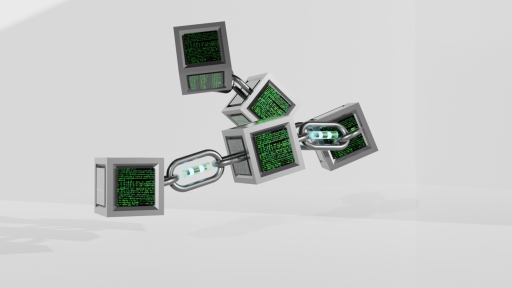 【テクノロジー】ブロックチェーンの３Dモデル