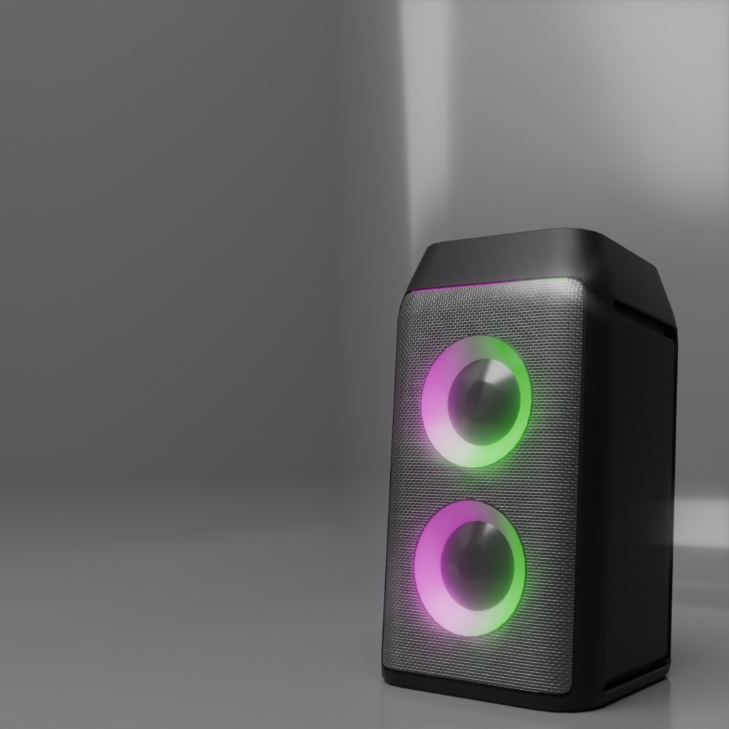 【無料】動く!光る!パリピスピーカー