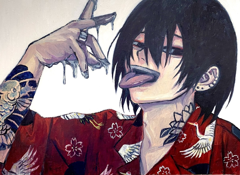 原画「人の不幸は蜜の味」
