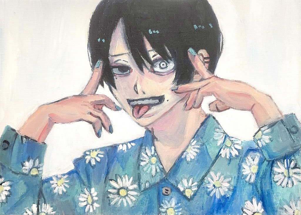 原画「ゲス顔芽衣くん」