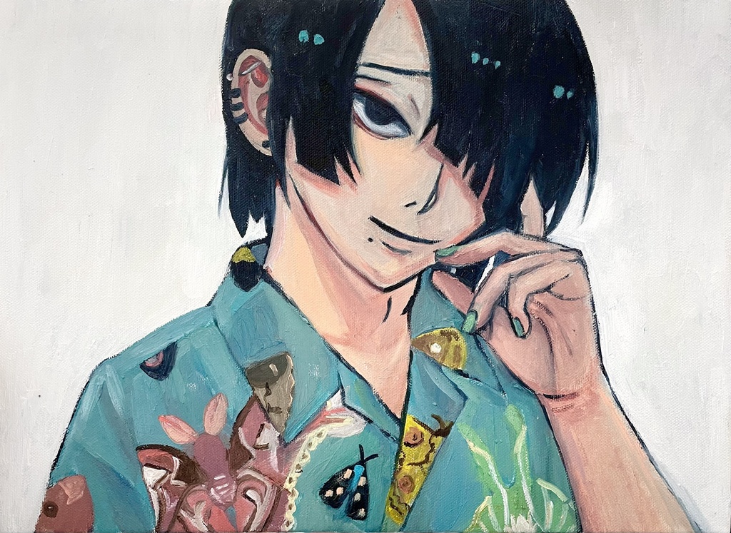 原画「目片はじめくん」