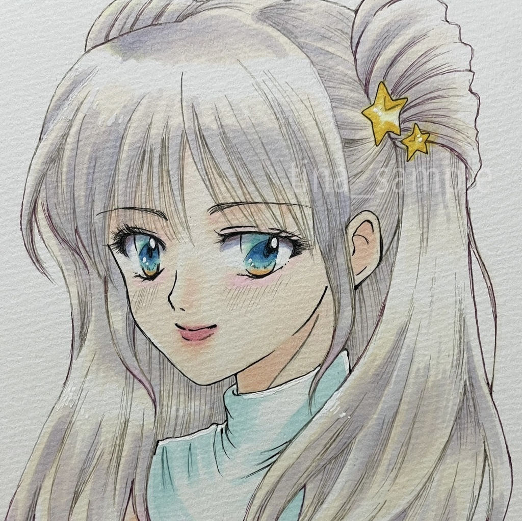 星の髪留め
