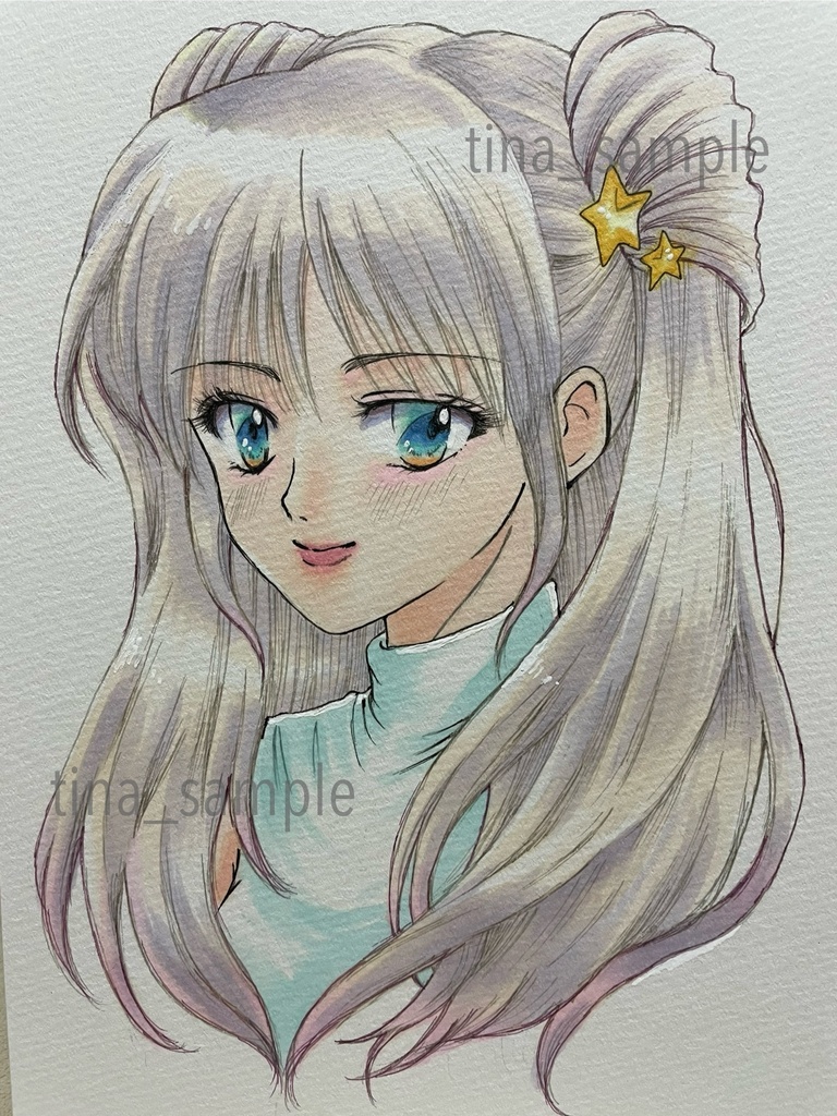 星の髪留め