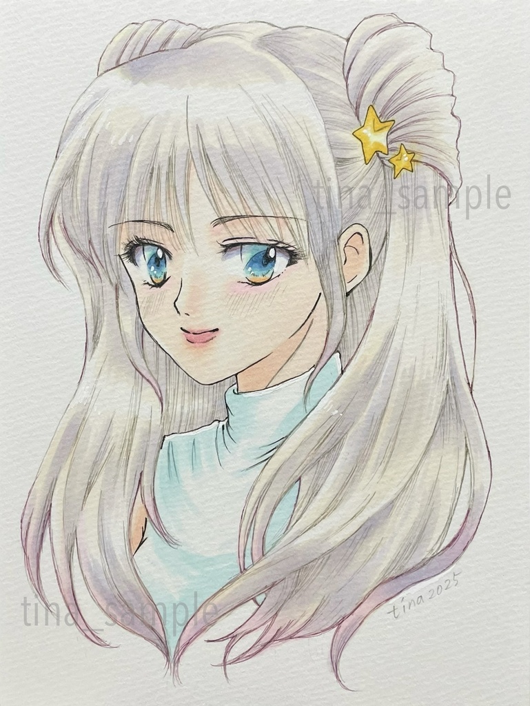 星の髪留め