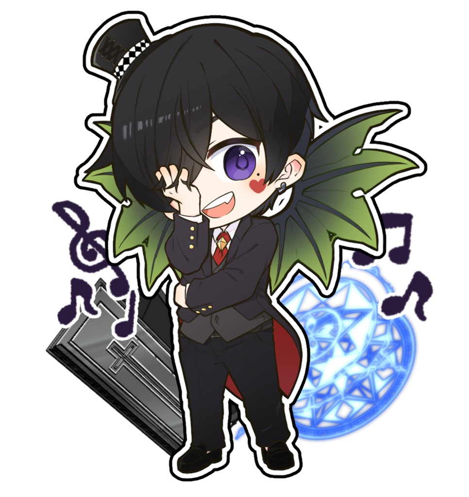 【闇野タクト】缶バッジ(57㎜)