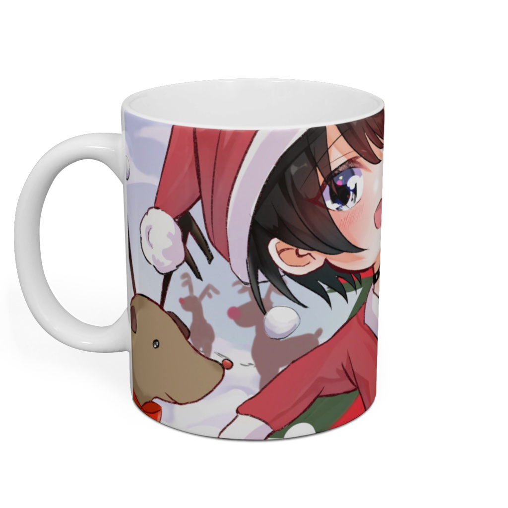 しゃちょきりマグカップ(クリスマスVer.)
