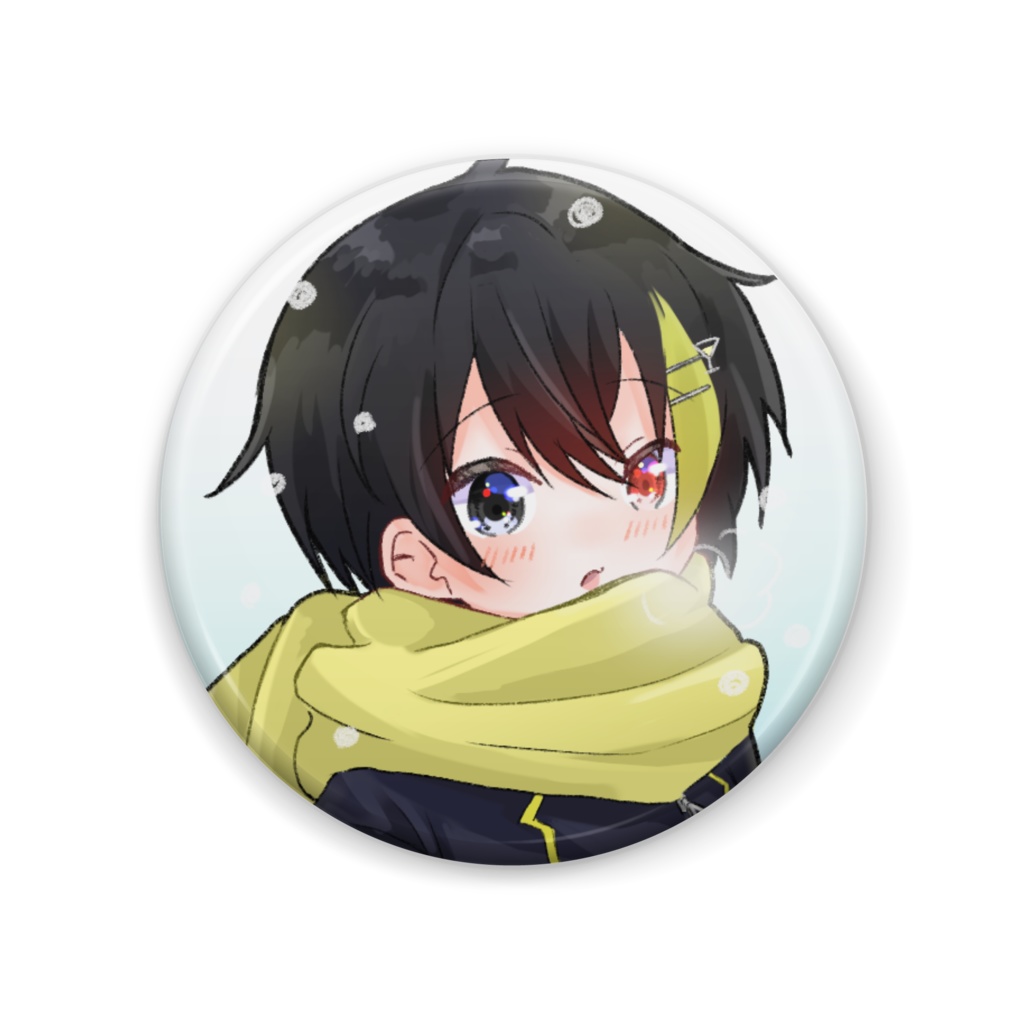 (再販)だいくん缶バッジマフラーversion