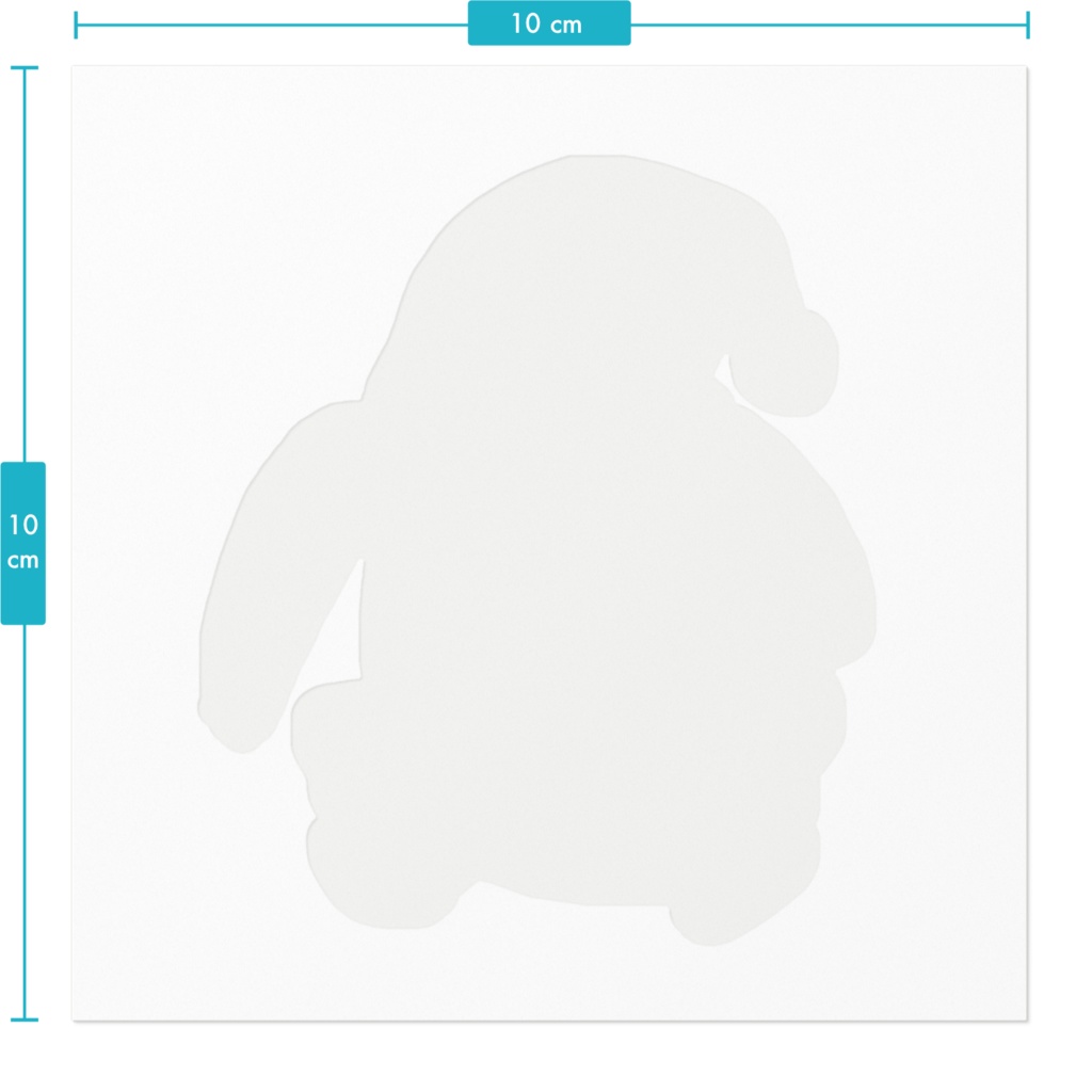 おれが描いたきりこのステッカー(クリスマスのすがた)