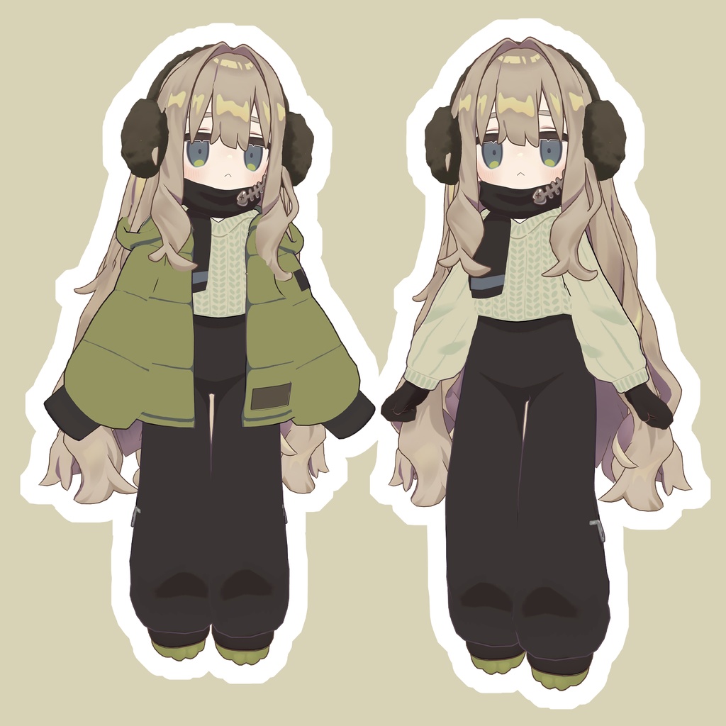 【VRChat Kipfel】Winter Outfit (Updated Ver 1.2)
