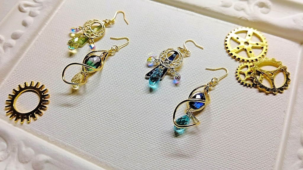 【文豪とアルケミスト】芥川・菊池イメージカラーピアス