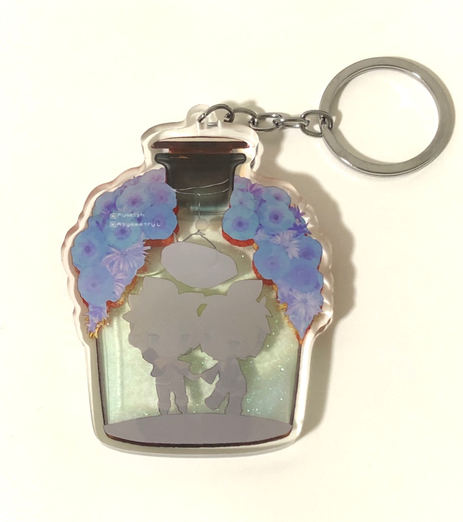 パンアシ グリッターオイルアクリルキーホルダー