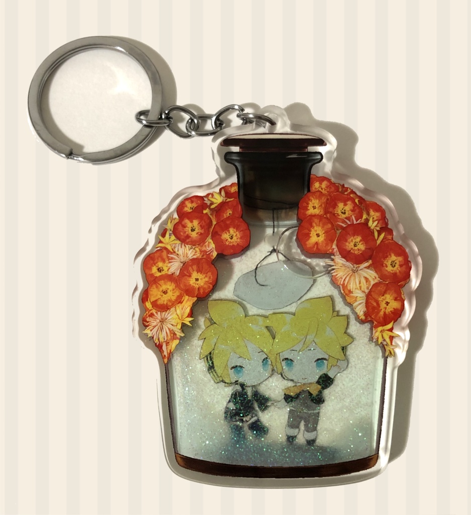 パンアシ グリッターオイルアクリルキーホルダー