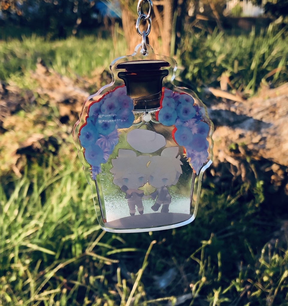 パンアシ グリッターオイルアクリルキーホルダー