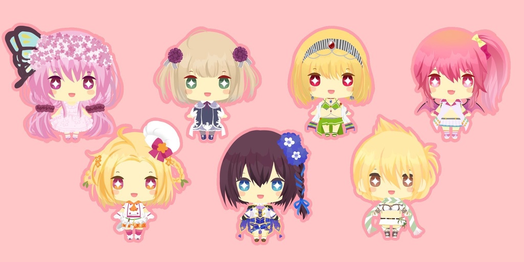 ミニキャラ花騎士アクリルキーホルダー 花結亭 Booth