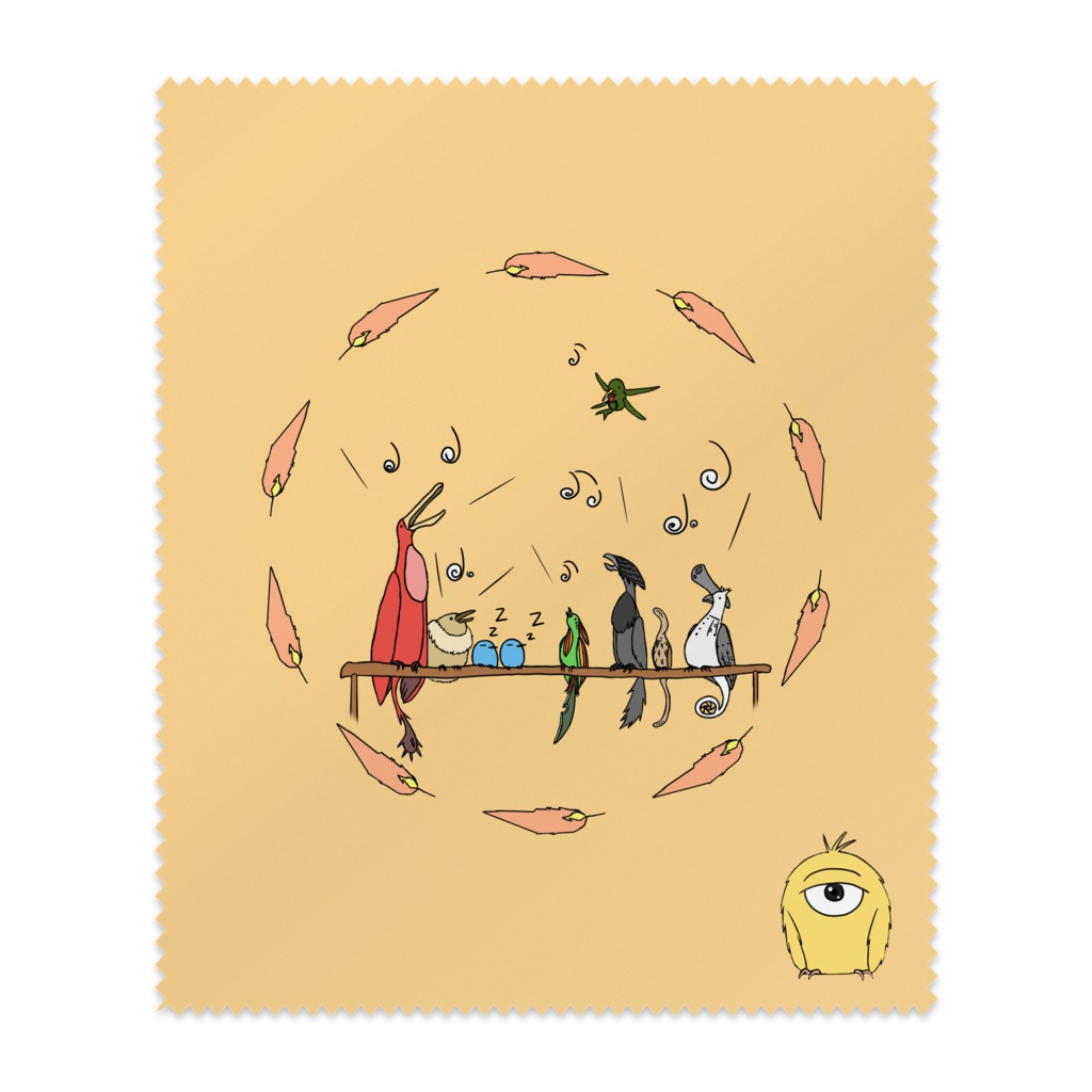 ましろれぽーと バード眼鏡拭き 日色