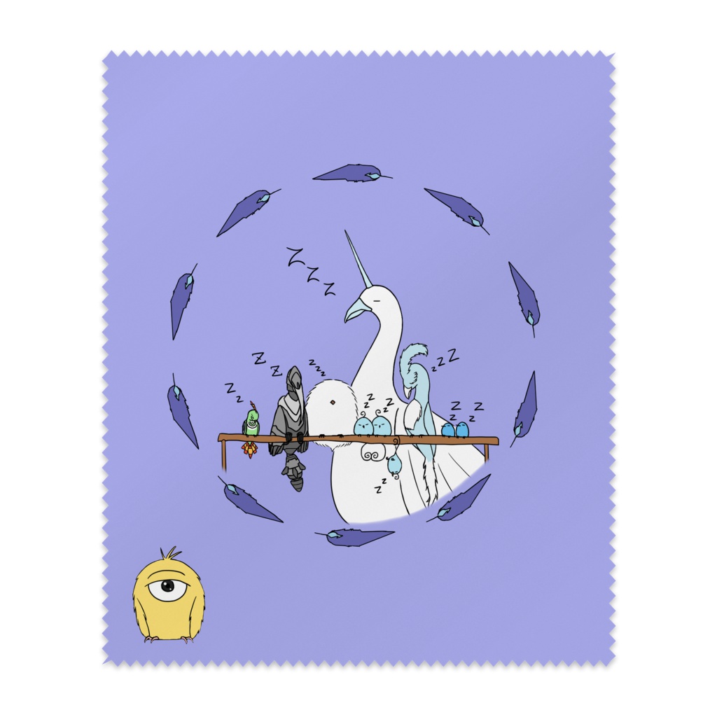 ましろれぽーと バード眼鏡拭き 夜色