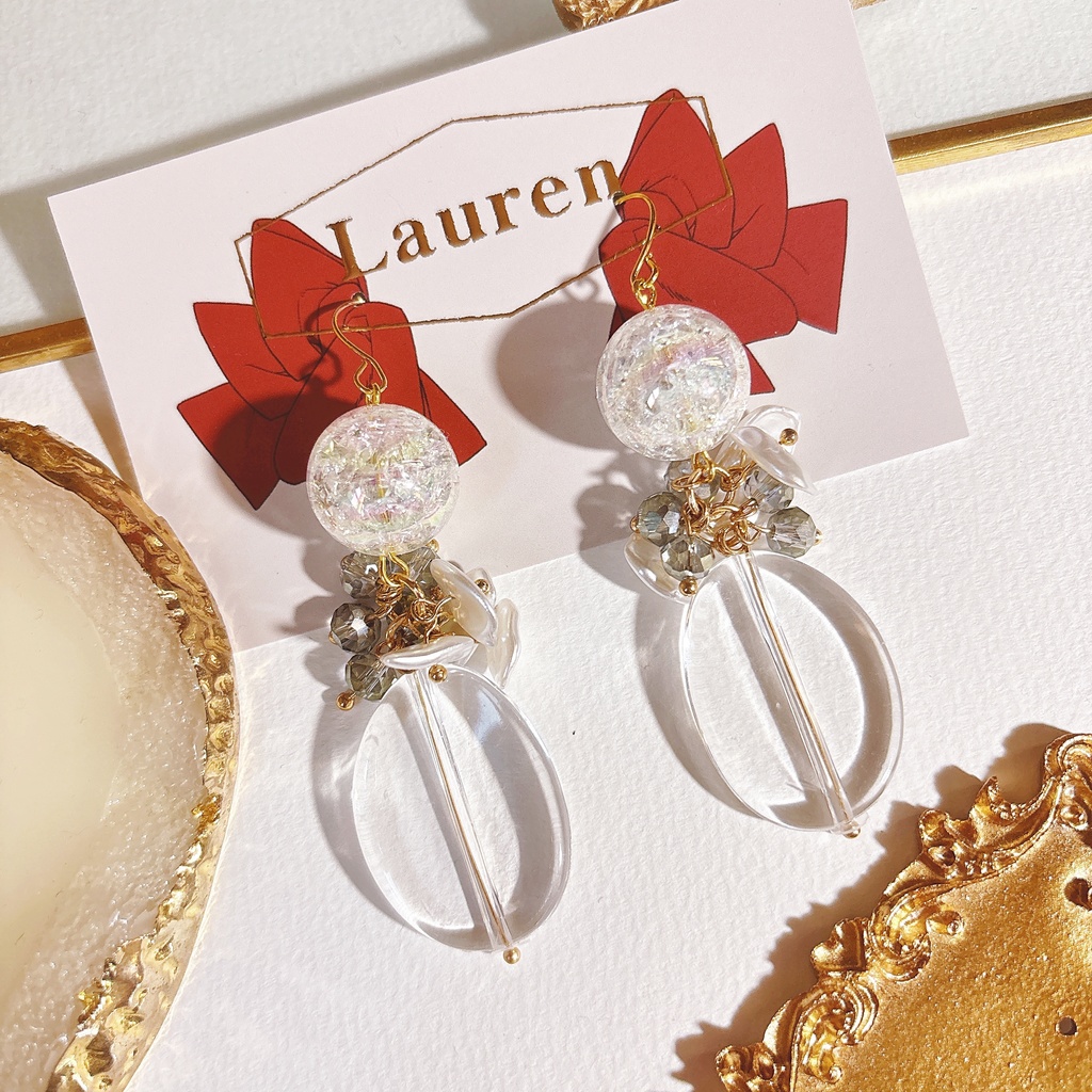 鶴丸国永イメージ耳飾り