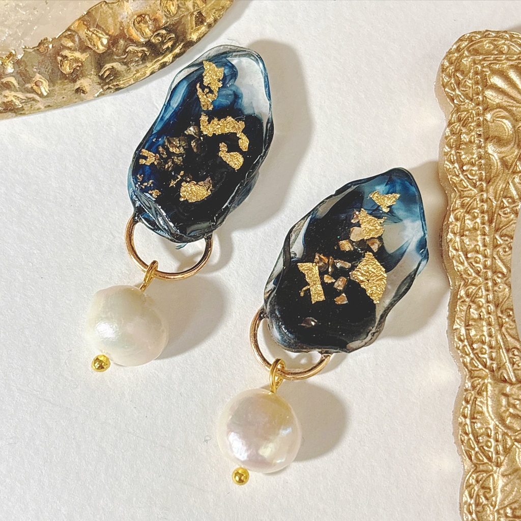 三日月宗近イメージ耳飾り