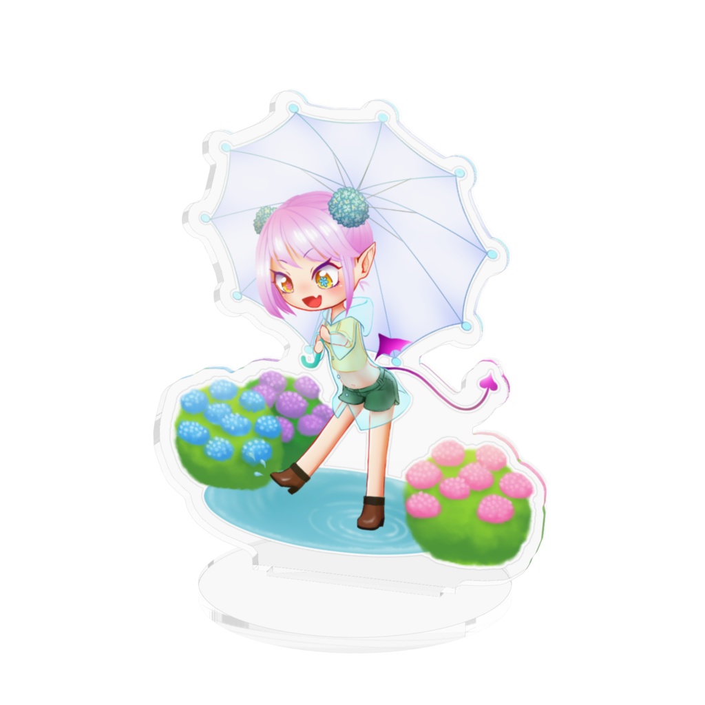 6月1日のさきゅばす《紫陽花》アクスタver.