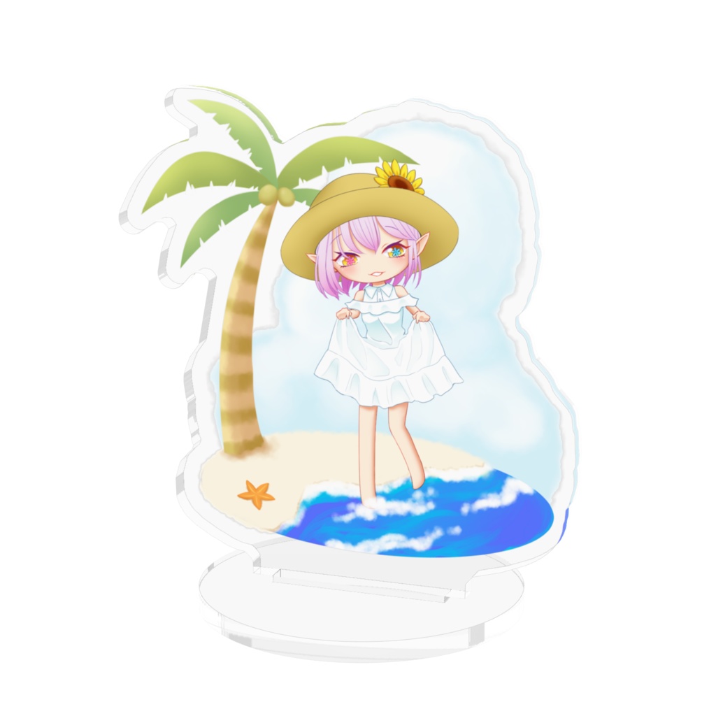 7月1日のさきゅばす《ヤシの木》アクスタver.