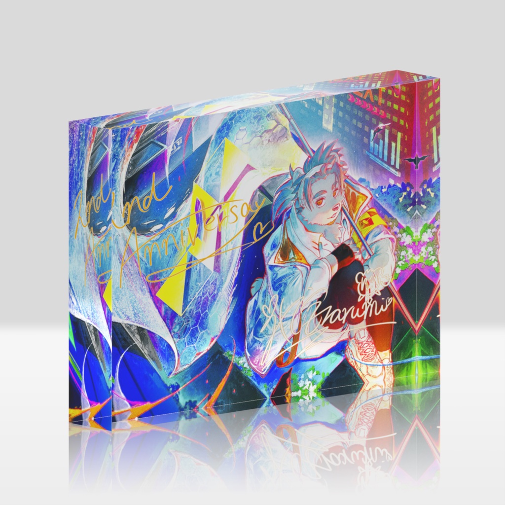 氷宮ナルミ2nd anniversaryアクリルブロック