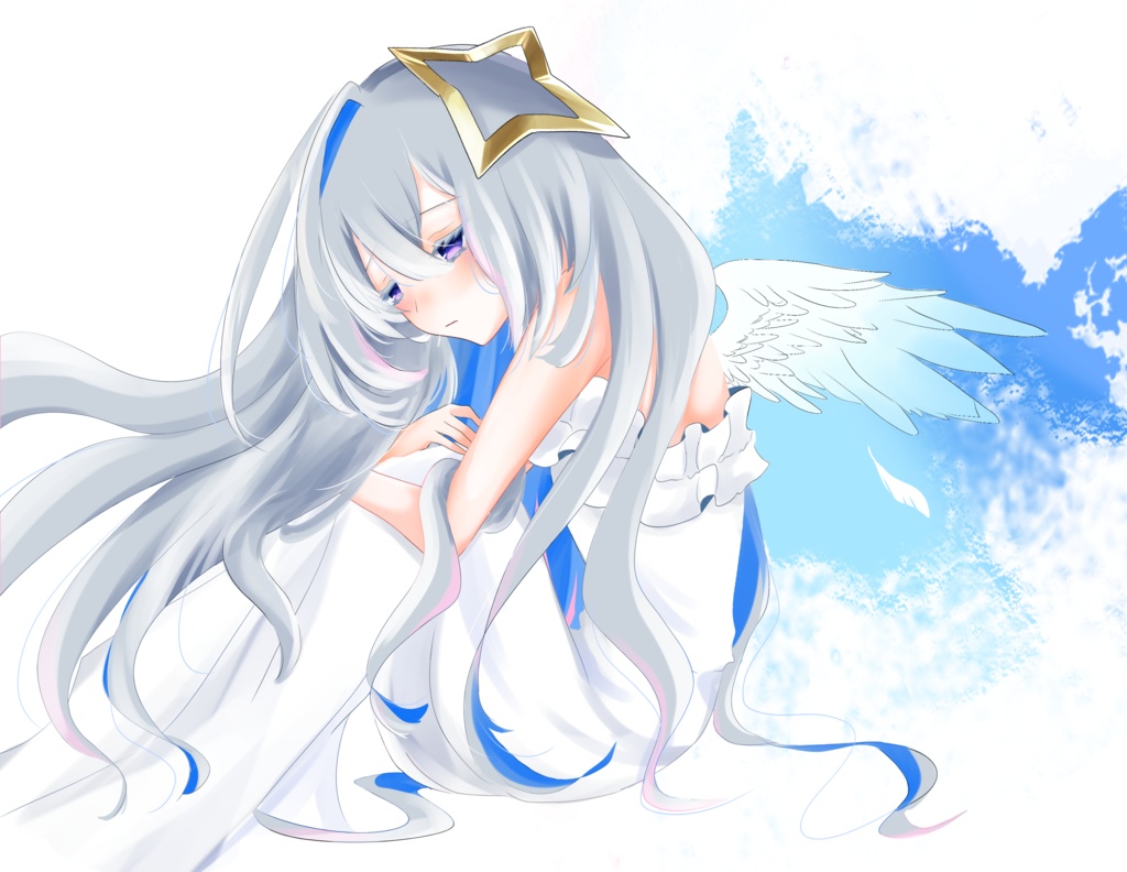 【天音かなた】天使の憂いアクリルブロック【非公式】