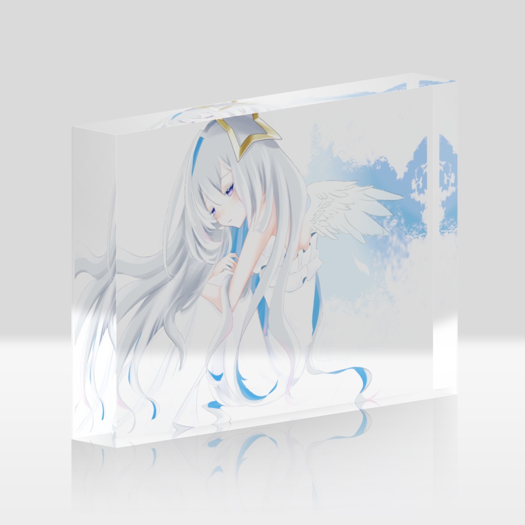 【天音かなた】天使の憂いアクリルブロック【非公式】