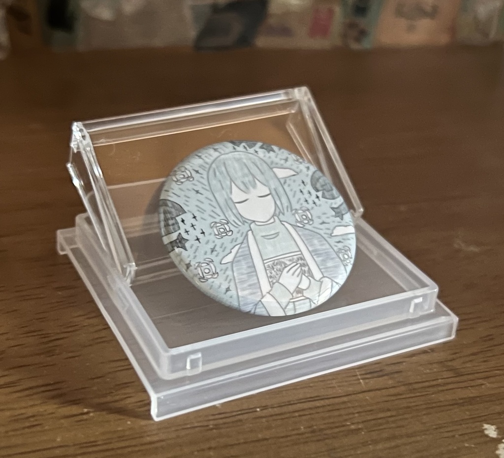 ペン画缶バッジ
