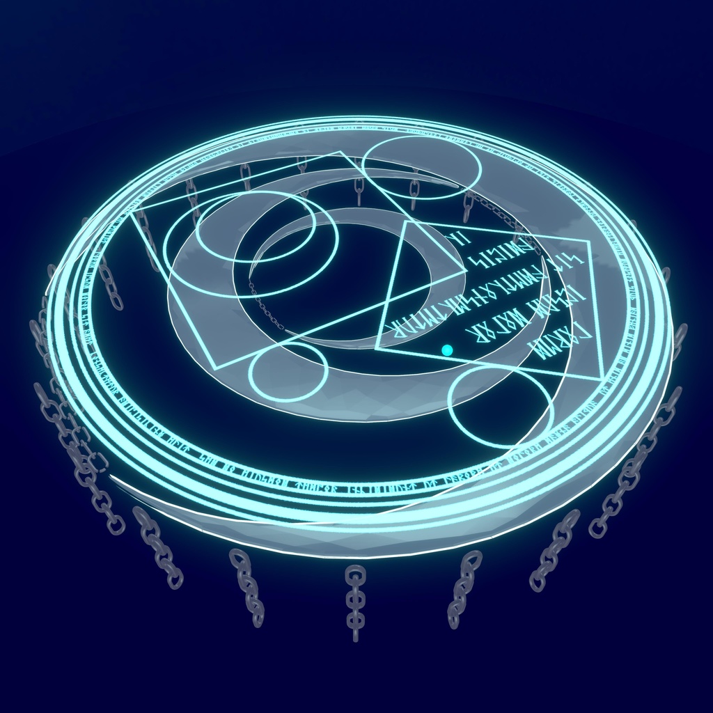 【VRChat向け】月の輪【パーティクル&アニメーション付き】